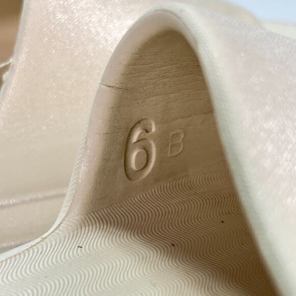 Billabong Cloud Slides Cream Platform Sandals Slip On Comfort Women’s Size 6B - Picture 9 of 10